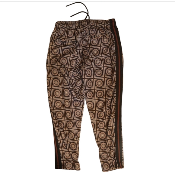 Urban Outfitters Pants - urban outfitters UO Side striped unisex medallion brown black oscar track pants